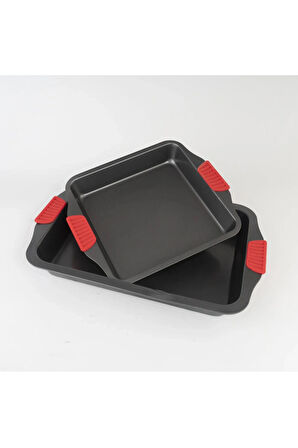 Karbon Siyah Çelik Büyük Boy Fırın Tepsisi 24 x 40 x 7 cm - 1 Adet