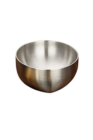 Paslanmaz Çelik Çift Cidarlı Kase, Çırpma ve Karıştırma Kabı Seti 18/10 - 304 Kalite - 2 Adet