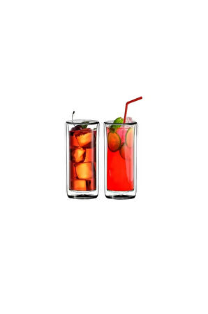 Uzun Cam Su,Latte,Meşrubat,Smoothie  Bardağı Seti 270 ML 2 Adet 2325