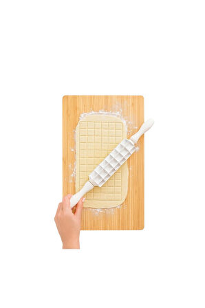 2 Li Set 45x65 cm Silikon Hamur Açma Matı ve 9 Bıçaklı Mantımatik