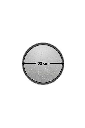 2'li Set Mor 45x65 Cm Silikon Hamur Açma Matı Ve Pizza Tepsisi 32 Cm