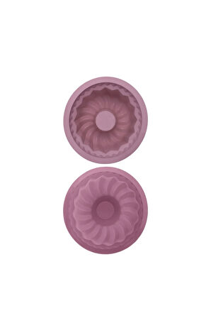 Silikon Büyük Model Kek Kalıbı Pembe 23 Cm