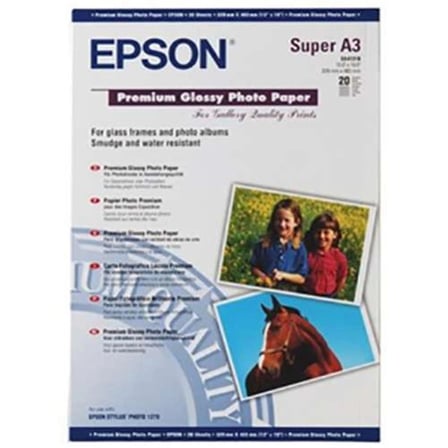 Epson A3+ 250Gram 20'li Premium Glossy Fotoğraf Kağıdı S041316 (KDO)