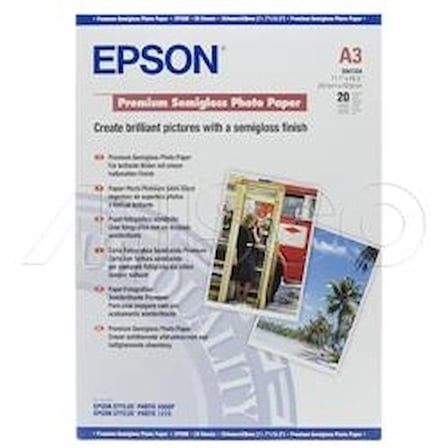 Epson A3 251Gram 20'li Premium Semigloss Fotoğraf Kağıdı S041334 (KDO)