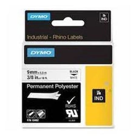 Dymo 1868809 XTL Isıyla Küçülen Etiketi,6 mm x 2.7 m Byz-Syh (KDO)