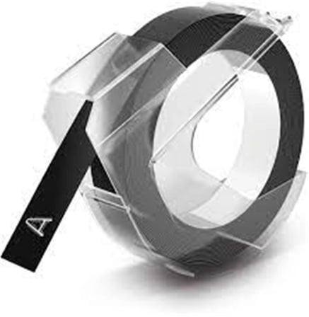 DYMO S0898130 Kabartma Şerit, 9 mmx3 mt, Siyah 520109 (KDO)