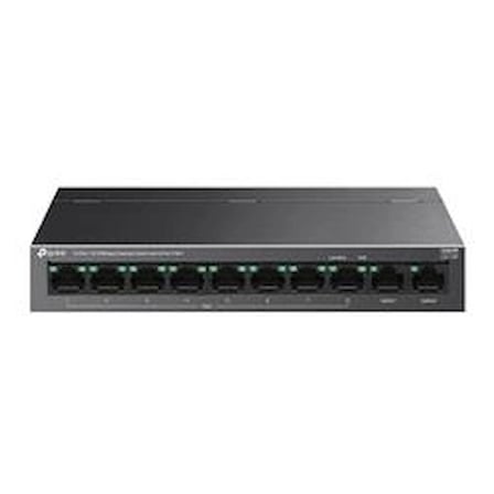 Tp-Link LS110P 8 Port 10-100 Mbps Poe+ 2 Port 10-100 Uplink Switch Metal Kasa (KDO)