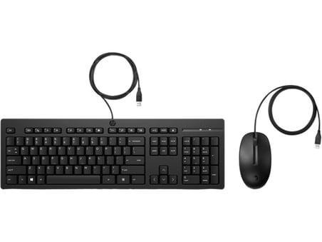 HP 225 Kablolu Fare ve Klavye 286J4AA Siyah (KDO)
