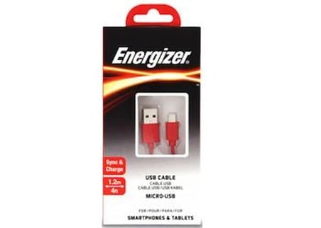 Energizer C12UBMCGRD4 1.2m Flat Micro Kırmızı Usb Kablosu (KDO)