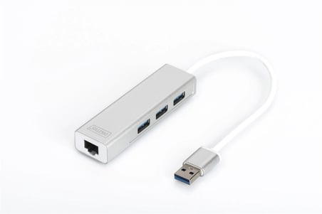 Digitus DA-70250 3 PORT 3.0 + ETHERNET SİYAH (KDO)