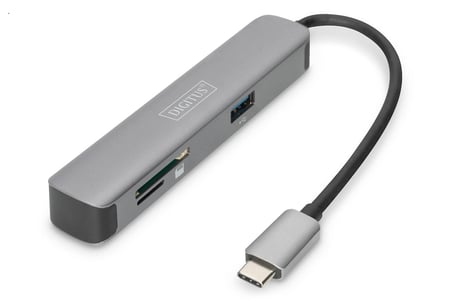 Digitus DA-70891 USB Tip C 5Port (USB-C™ Dock, 5 Port)x USB 3.0 port2 x Kart okuyucu (SD-Mic (KDO)