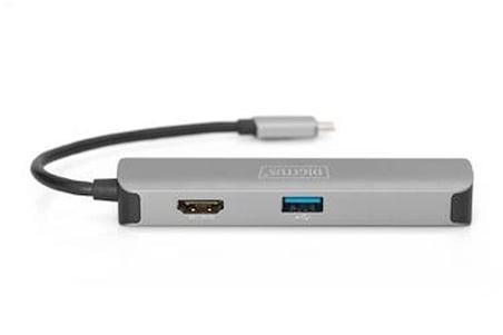 Digitus DA-70891 USB Tip C 5Port (USB-C™ Dock, 5 Port)x USB 3.0 port2 x Kart okuyucu (SD-Mic (KDO)