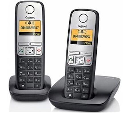 Gigaset A690 Duo 2 li Siyah Telsiz Dect Telefon 100 Rehber Handsfree Işıklı Ekran (KDO)