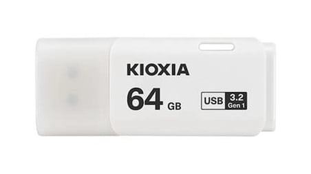 Kioxia 64GB U301 Beyaz USB 3.2 Gen 1 Flash Bellek (KDO)
