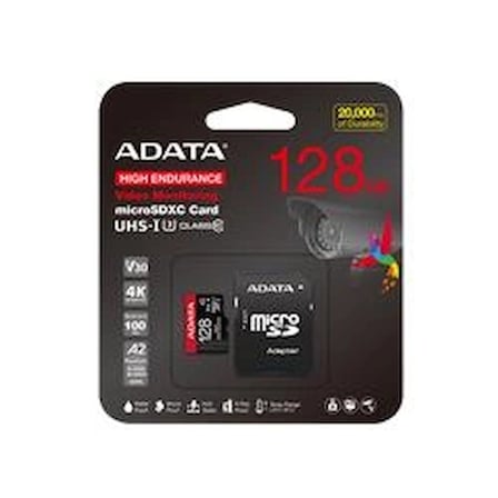 Adata 128 GB High Endurance microSDXC 4K U3 V30 A2 Hafıza Kartı (KDO)
