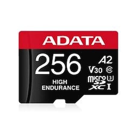 Adata 256 GB High Endurance microSDXC 4K U3 V30 A2 Hafıza Kartı (KDO)