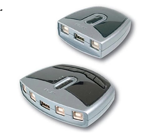 ATEN-US221A USB Arayüzüne Sahip Cihazları Paylaştıran Switch, USB 2.0, 2 PC, 1 USB Cihaz (KDO)