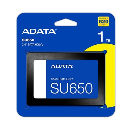 Adata 1TB 2.5" SU650 520-450MB-s ASU650SS-1TT-R Ssd Harddisk (KDO)