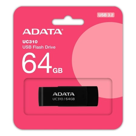 Adata UC310-64GB 64GB USB3.2 Gen1 Black Flash Bellek (KDO)