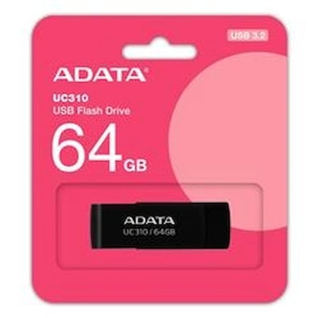 Adata UC310-64GB 64GB USB3.2 Gen1 Black Flash Bellek (KDO)