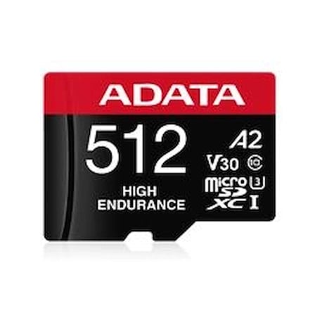 Adata 512 GB High Endurance microSDXC 4K U3 V30 A2 Hafıza Kartı (KDO)