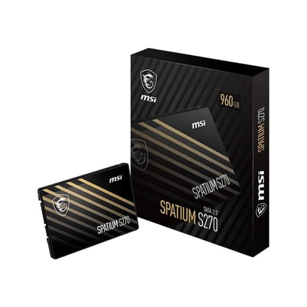 Msi 960GB Spatium S270 SATA 3.0 (500MB Okuma - 450MB Yazma) Ssd Disk (KDO)