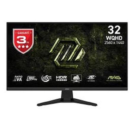 MSI 31.5" 325QF E18V 180Hz 0.5ms 2K 2560x1440 (WQHD) 16:9 Flat Rapid VA Adaptive-Sync Gaming Monitor (KDO)
