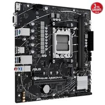 Asus Prime A620M-K 6400MHz (OC) DDR5 Soket AM5 M.2 HDMI VGA mATX Anakart (KDO)