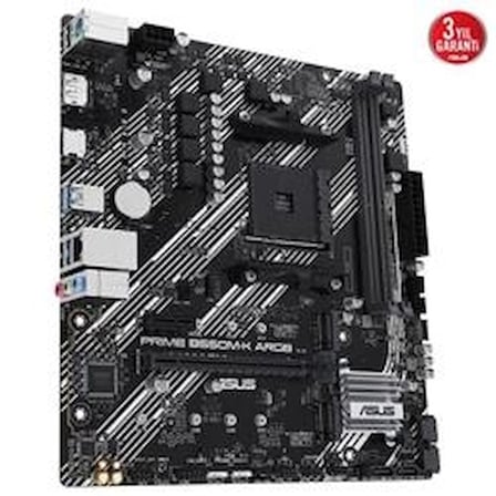 Asus Prime B550M-K ARGB 5100MHz (OC) DDR4 Soket AM4 M.2 HDMI mATX Anakart (KDO)
