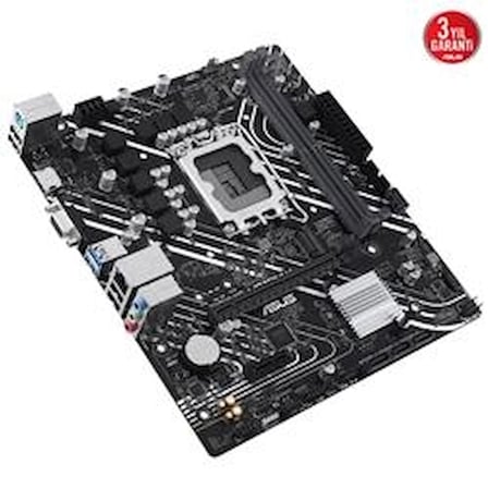 Asus Prime H610M-K Intel Soket LGA1700 DDR5 5600MHz mATX Gaming (Oyuncu) Anakart (KDO)