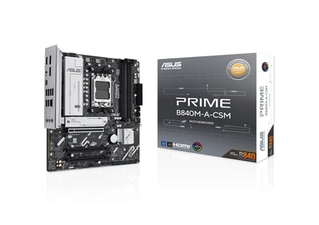 Asus Prime B840M-A-CSM Amd B840 Am5 Ddr5 7600 2Xdp Hdmı 3X M2 Usb3.2 Rgb Matx Anakart (KDO)