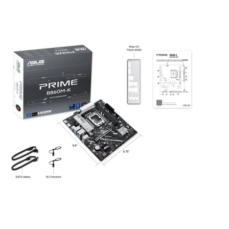 Asus Prıme B860M-K-Intel B860 Soket 1851 DDR5 8800+(OC)MHz mATX Gaming (Oyuncu) Anakart (KDO)