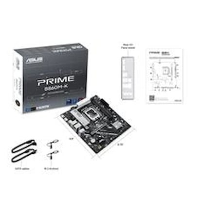 Asus Prıme B860M-K-Intel B860 Soket 1851 DDR5 8800+(OC)MHz mATX Gaming (Oyuncu) Anakart (KDO)
