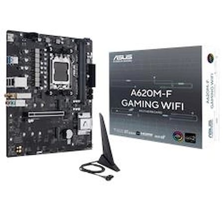 Asus Prime A620M-F GAMING WIFI 8000MHz DDR5 Soket AM5 M.2 HDMI mATX Anakart (KDO)