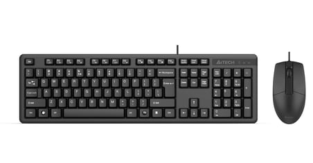 A4 Tech KR-3330S Silent Q Usb Fn-Multimedya Klavye + Optik Mouse Set Sessiz (KDO)