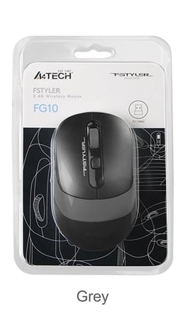 A4 Tech Fg10 Gri Nano Kablosuz Optik 2000 Dpı Mouse (KDO)