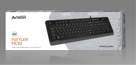 A4 Tech Fk10 Q Usb Fsytyler Gri Tr Fn-Multimedya Klavye (KDO)