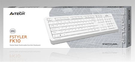 A4 Tech Fk10 Q Usb Fsytyler Beyaz Tr Fn-Mmedya Klavye (KDO)