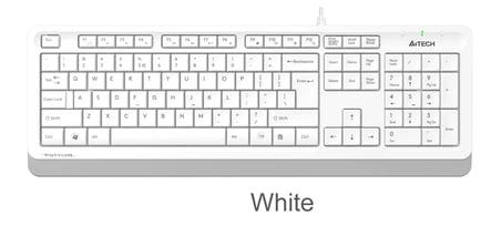 A4 Tech Fk10 Q Usb Fsytyler Beyaz Tr Fn-Mmedya Klavye (KDO)