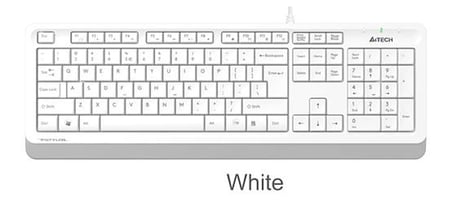 A4 Tech Fk10 Q Usb Fsytyler Beyaz Tr Fn-Mmedya Klavye (KDO)