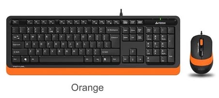 A4 Tech F1010 Q Usb Turuncu Fn-Mm Klv+Optik Mouse Set (KDO)