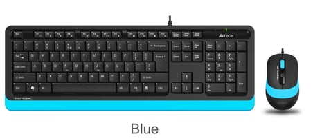 A4 Tech F1010 Q Usb Mavi Fn-Mm Klv+Optik Mouse  Set (KDO)