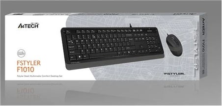 A4 Tech F1010 Q Usb Gri Fn-Mm Klv+Optik Mouse Set (KDO)