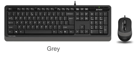A4 Tech F1010 Q Usb Gri Fn-Mm Klv+Optik Mouse Set (KDO)