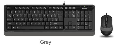 A4 Tech F1010 Q Usb Gri Fn-Mm Klv+Optik Mouse Set (KDO)