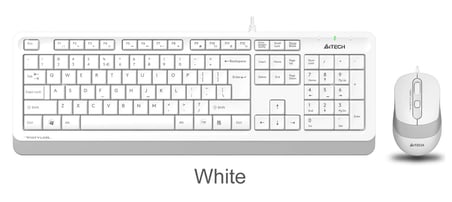 A4 Tech F1010 Q Usb Beyaz Fn-Mm Klv+Optik Mouse Set (KDO)