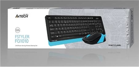 A4 Tech Fg1010 2.4G Mavi Q Fn-Mm Klv+Optik Mouse Set (KDO)