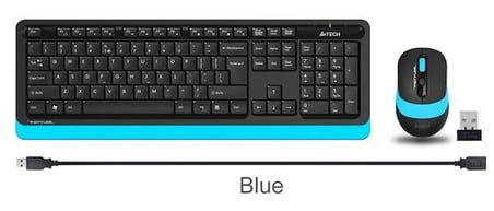A4 Tech Fg1010 2.4G Mavi Q Fn-Mm Klv+Optik Mouse Set (KDO)