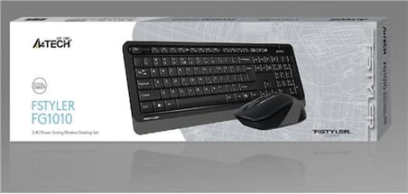 A4 Tech Fg1010 2.4G Gri Q Fn-Mm Klv+Optik Mouse Set (KDO)