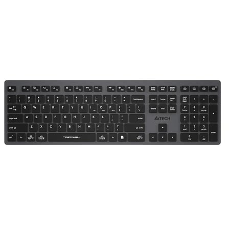 A4 Tech Fstyler FBX50C Gri Bluetooth+2.4G Nano Fn Şarjlı Multimedya Klavye (KDO)